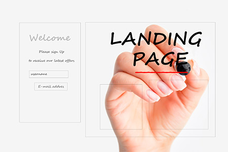 landing page